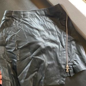 Zara Faux Leather mini Skirt